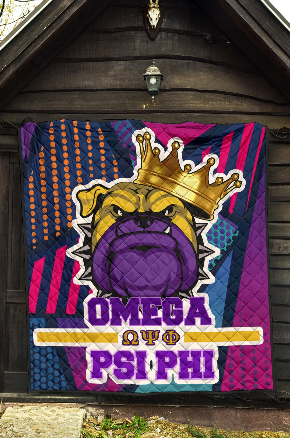 Omega Psi Phi Premium Quilt Blanket Fraternity Home Decor Custom For Fans AT22081202 - Image 5