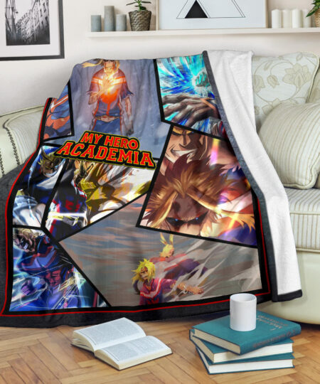 One Might My Hero Academia Fleece Blanket Anime Home Decor Custom For Fans NA060704