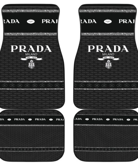 Prada Symbol Car Floor Mats Fashion Car Accessories Custom For Fans AA23010501