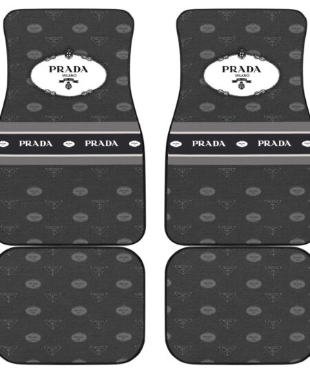 Prada Symbol Car Floor Mats Fashion Car Accessories Custom For Fans AA23010502