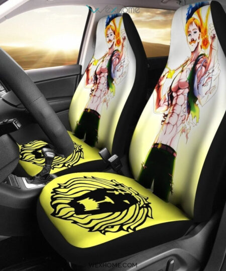 Seven Deadly Sins Escanor Anime Car Seat Covers
