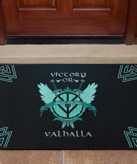 Shield-maiden Door Mat Viking Female Warrior Home Decor Custom For Fans AA22082901