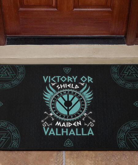 Shield-maiden Door Mat Viking Female Warrior Home Decor Custom For Fans AA22082903