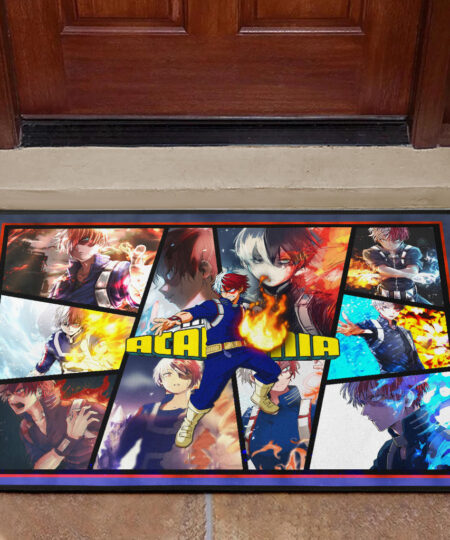 Shoto Todoroki My Hero Academia Door Mat Anime Home Decor Custom For Fans NA060701