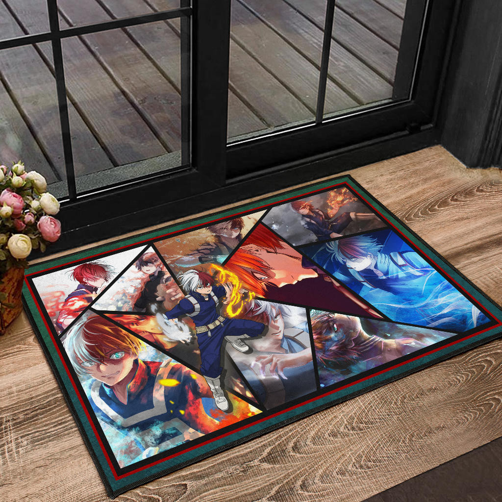 Shoto Todoroki My Hero Academia Door Mat Anime Home Decor Custom For Fans NA060702 - Image 2