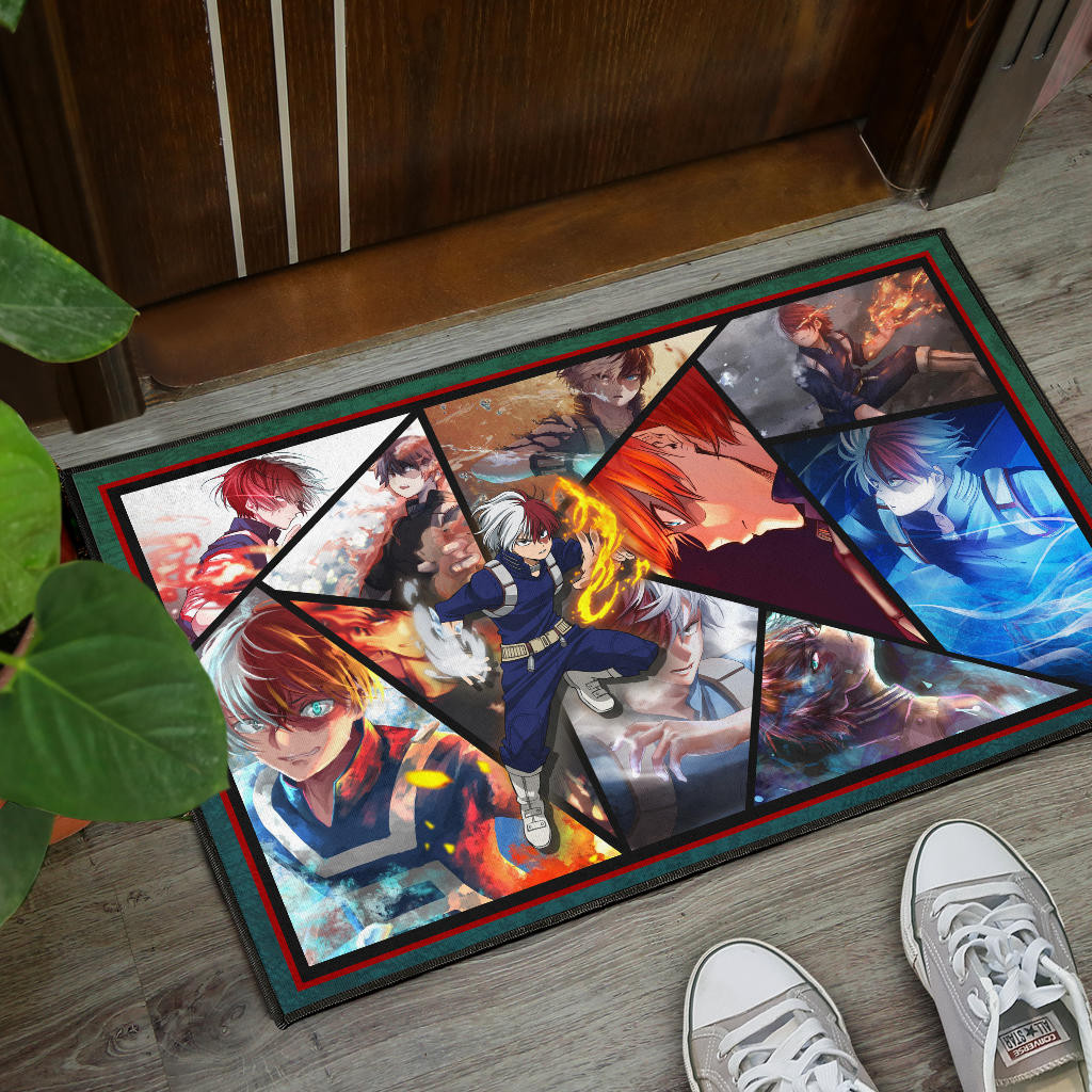 Shoto Todoroki My Hero Academia Door Mat Anime Home Decor Custom For Fans NA060702 - Image 4