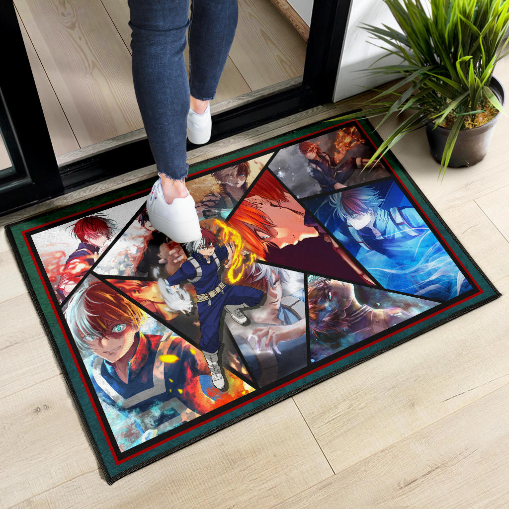 Shoto Todoroki My Hero Academia Door Mat Anime Home Decor Custom For Fans NA060702 - Image 6