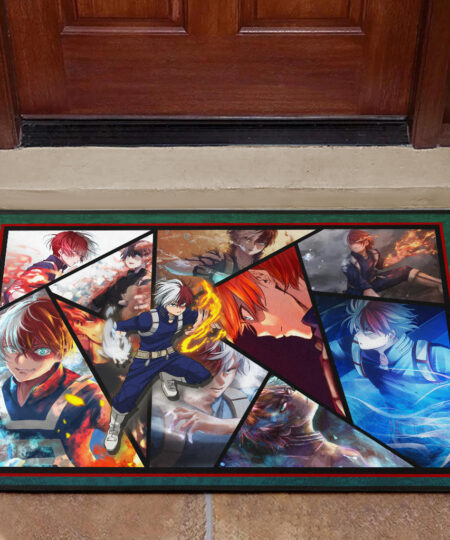 Shoto Todoroki My Hero Academia Door Mat Anime Home Decor Custom For Fans NA060702