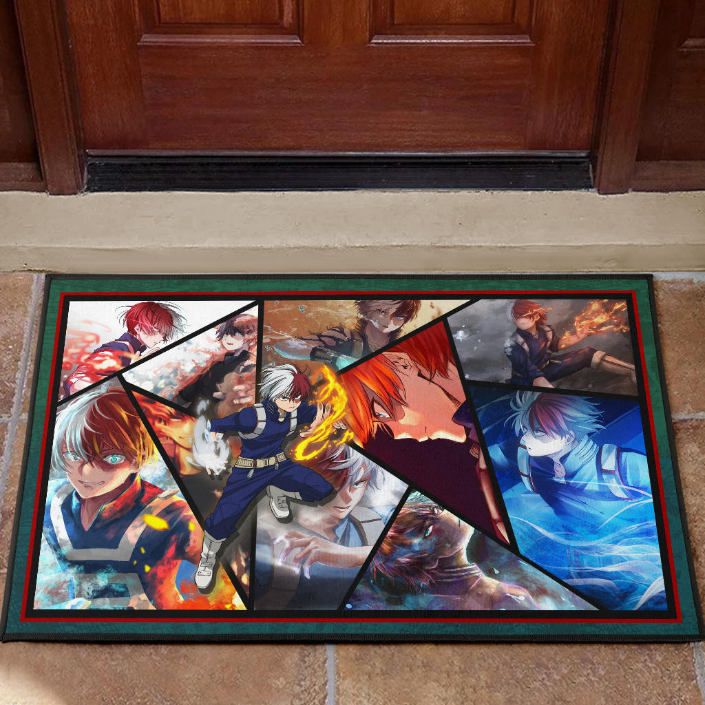 Shoto Todoroki My Hero Academia Door Mat Anime Home Decor Custom For Fans NA060702