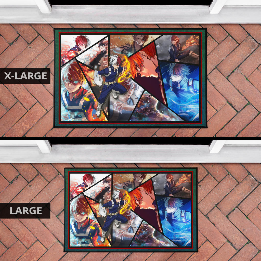 Shoto Todoroki My Hero Academia Door Mat Anime Home Decor Custom For Fans NA060702 - Image 7
