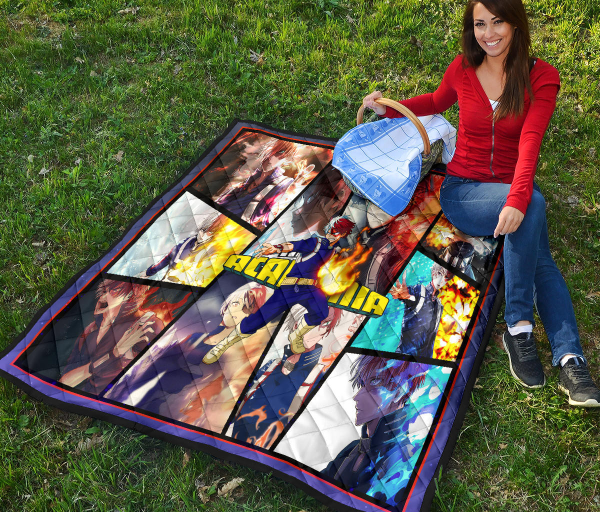 Shoto Todoroki My Hero Academia Premium Quilt Blanket Anime Home Decor Custom For Fans NA060701 - Image 6