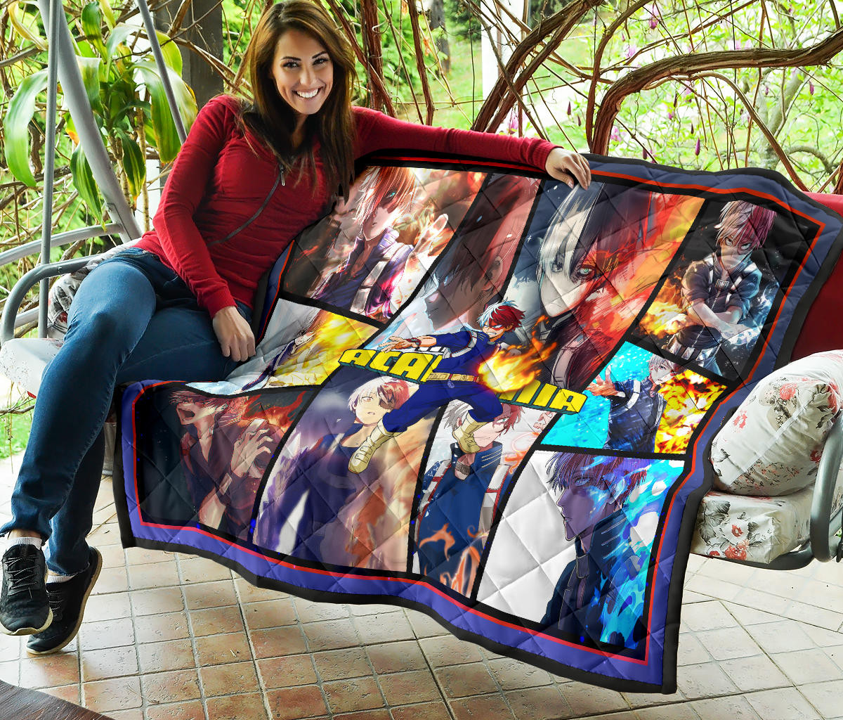 Shoto Todoroki My Hero Academia Premium Quilt Blanket Anime Home Decor Custom For Fans NA060701 - Image 7