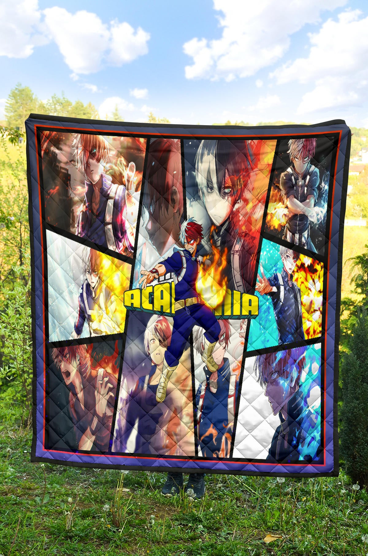 Shoto Todoroki My Hero Academia Premium Quilt Blanket Anime Home Decor Custom For Fans NA060701 - Image 4