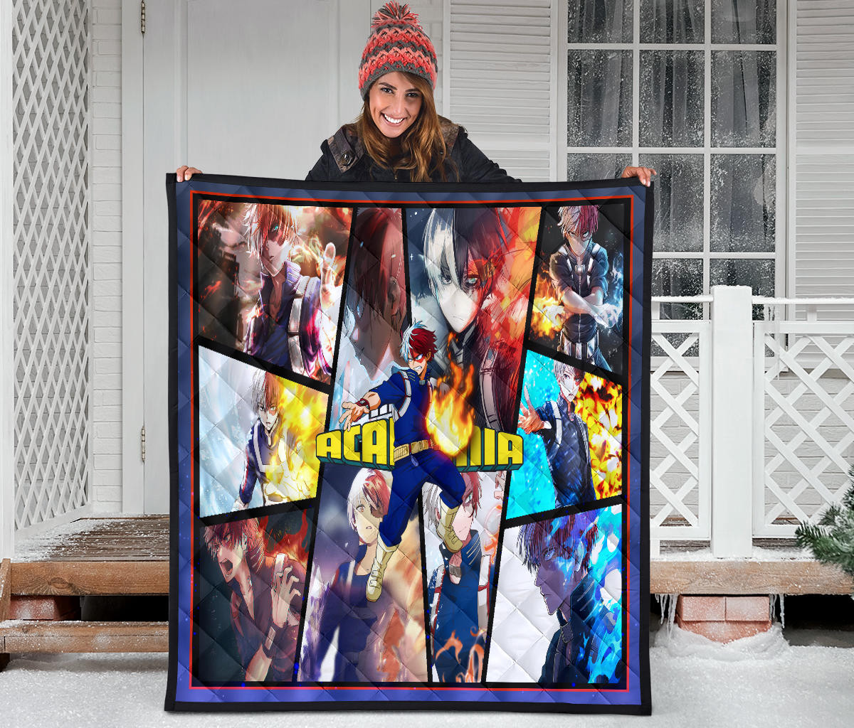 Shoto Todoroki My Hero Academia Premium Quilt Blanket Anime Home Decor Custom For Fans NA060701 - Image 3