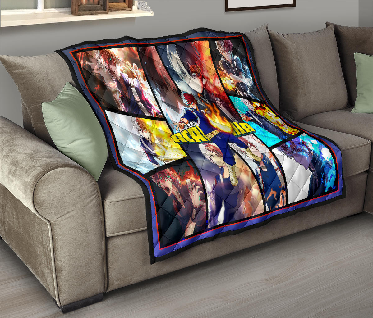 Shoto Todoroki My Hero Academia Premium Quilt Blanket Anime Home Decor Custom For Fans NA060701 - Image 9