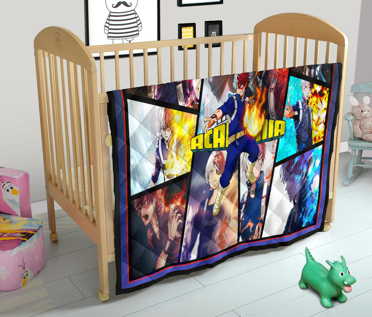 Shoto Todoroki My Hero Academia Premium Quilt Blanket Anime Home Decor Custom For Fans NA060701 - Image 12