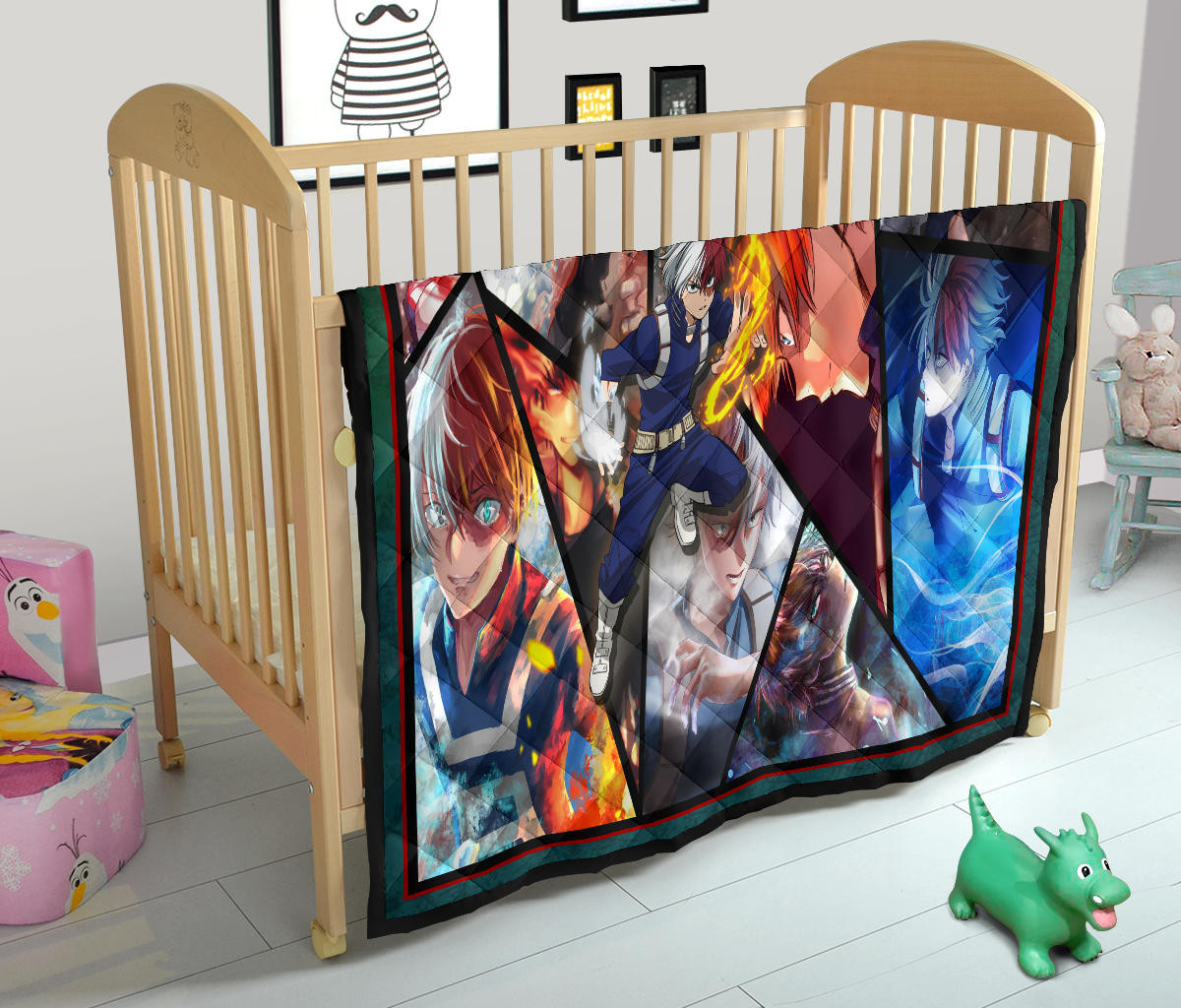Shoto Todoroki My Hero Academia Premium Quilt Blanket Anime Home Decor Custom For Fans NA060702 - Image 12