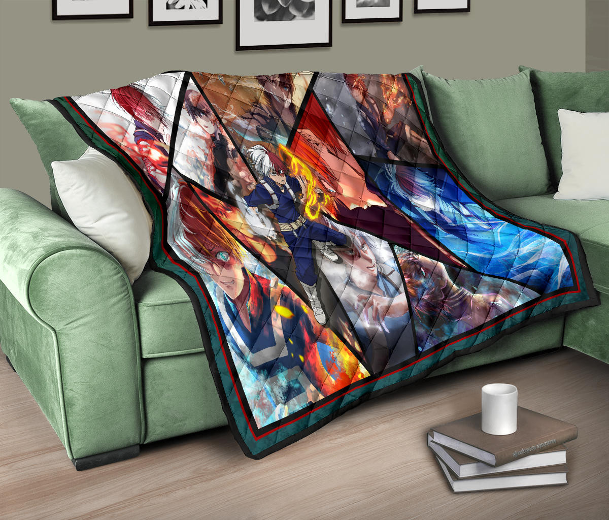 Shoto Todoroki My Hero Academia Premium Quilt Blanket Anime Home Decor Custom For Fans NA060702 - Image 10