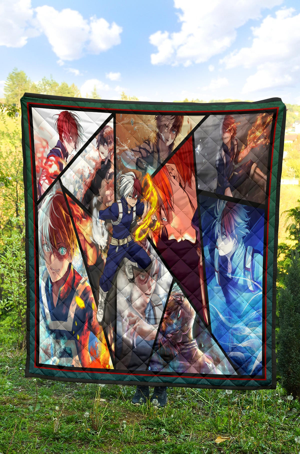 Shoto Todoroki My Hero Academia Premium Quilt Blanket Anime Home Decor Custom For Fans NA060702 - Image 4