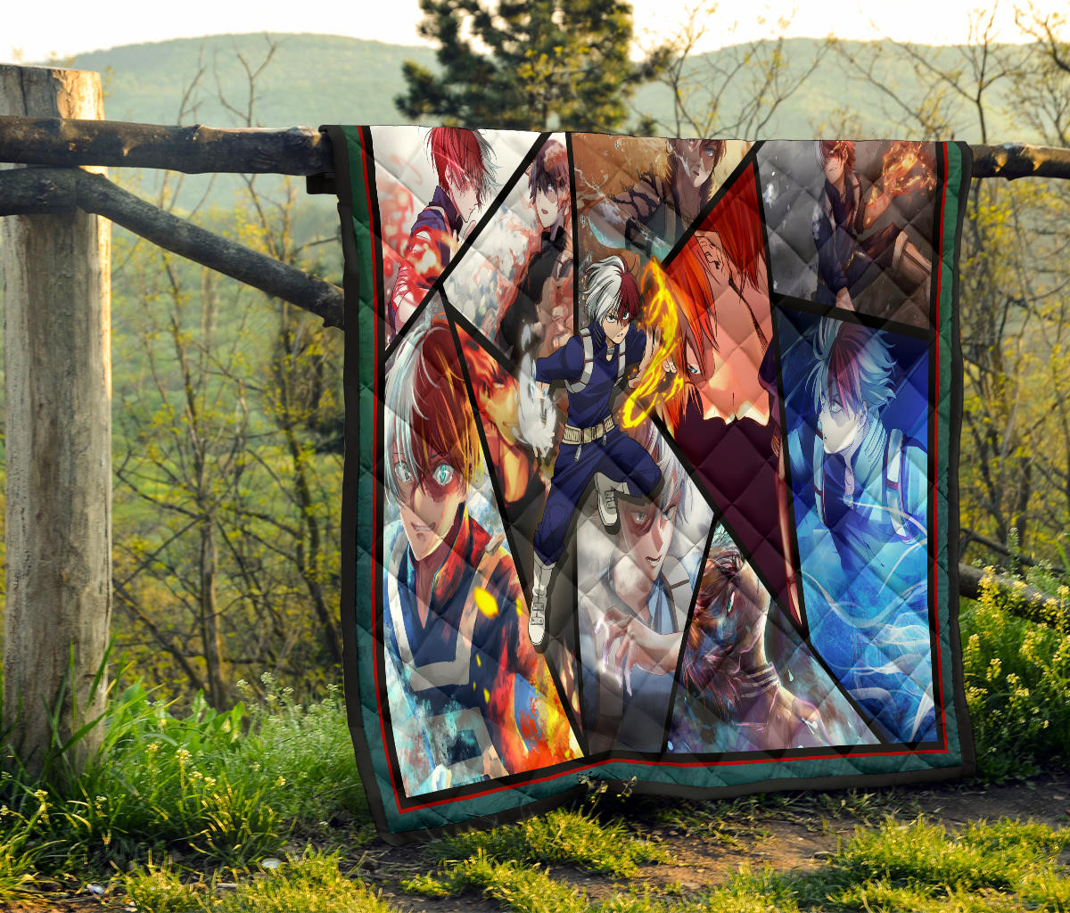 Shoto Todoroki My Hero Academia Premium Quilt Blanket Anime Home Decor Custom For Fans NA060702 - Image 8