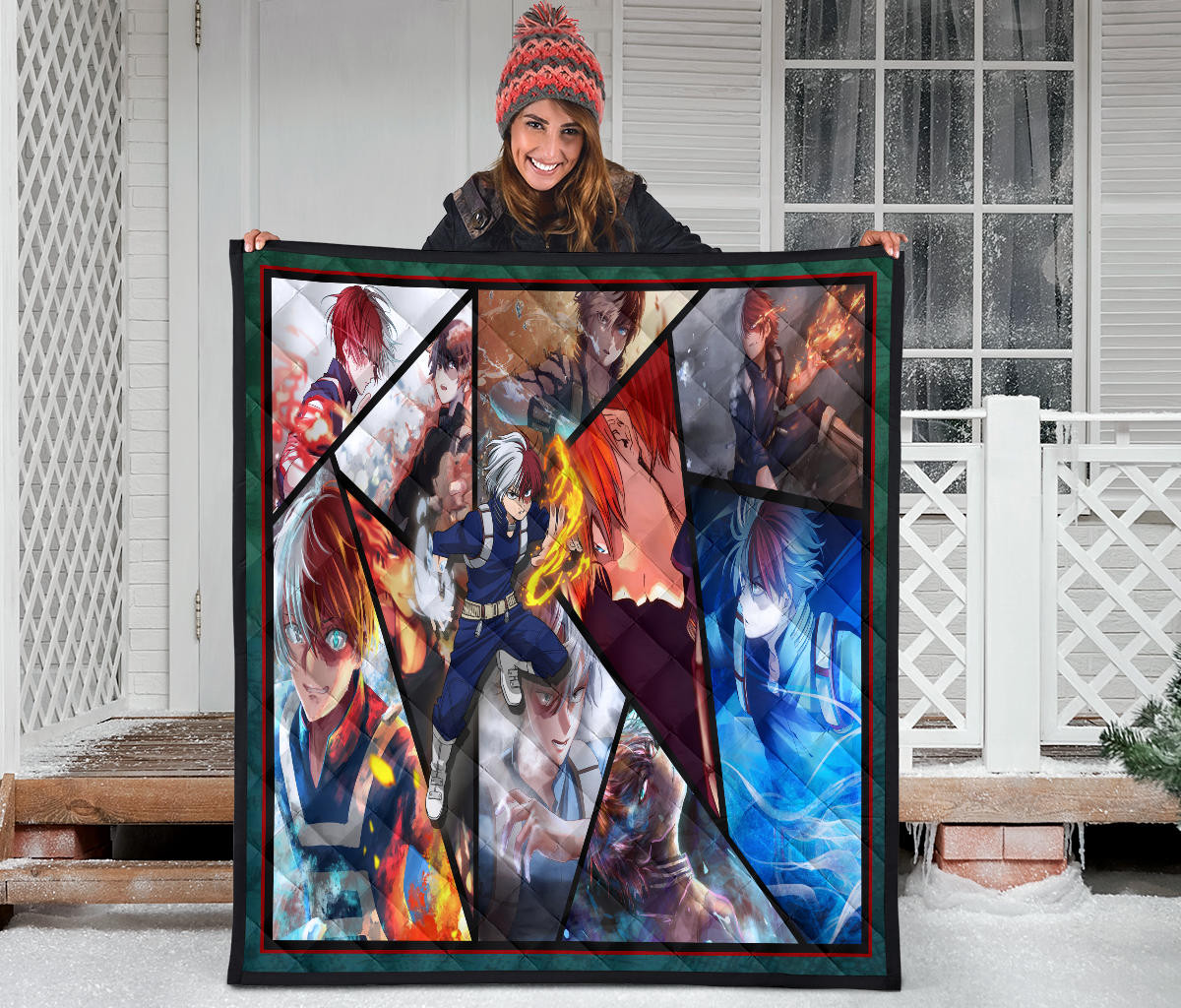 Shoto Todoroki My Hero Academia Premium Quilt Blanket Anime Home Decor Custom For Fans NA060702 - Image 3