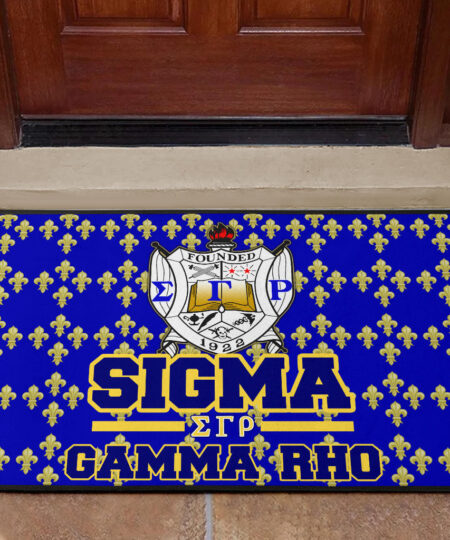 Sigma Gamma Rho Door Mat Sorority Home Decor Custom For Fans AT22082402
