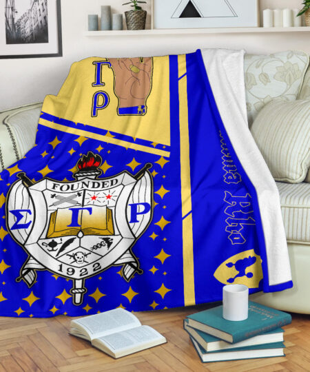Sigma Gamma Rho Fleece Blanket Sorority Home Decor Custom For Fans AT22082401