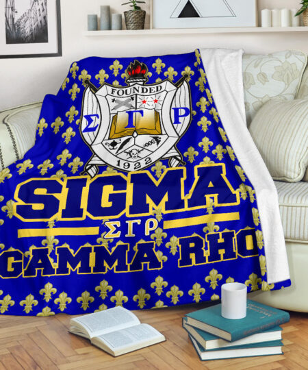 Sigma Gamma Rho Fleece Blanket Sorority Home Decor Custom For Fans AT22082402