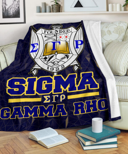 Sigma Gamma Rho Fleece Blanket Sorority Home Decor Custom For Fans AT22082403