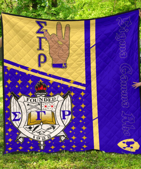 Sigma Gamma Rho Premium Quilt Blanket Sorority Home Decor Custom For Fans AT22082401
