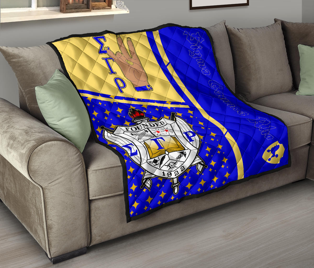 Sigma Gamma Rho Premium Quilt Blanket Sorority Home Decor Custom For Fans AT22082401 - Image 9