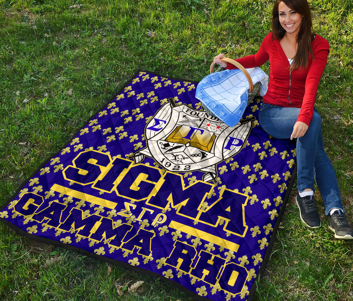 Sigma Gamma Rho Premium Quilt Blanket Sorority Home Decor Custom For Fans AT22082402 - Image 6