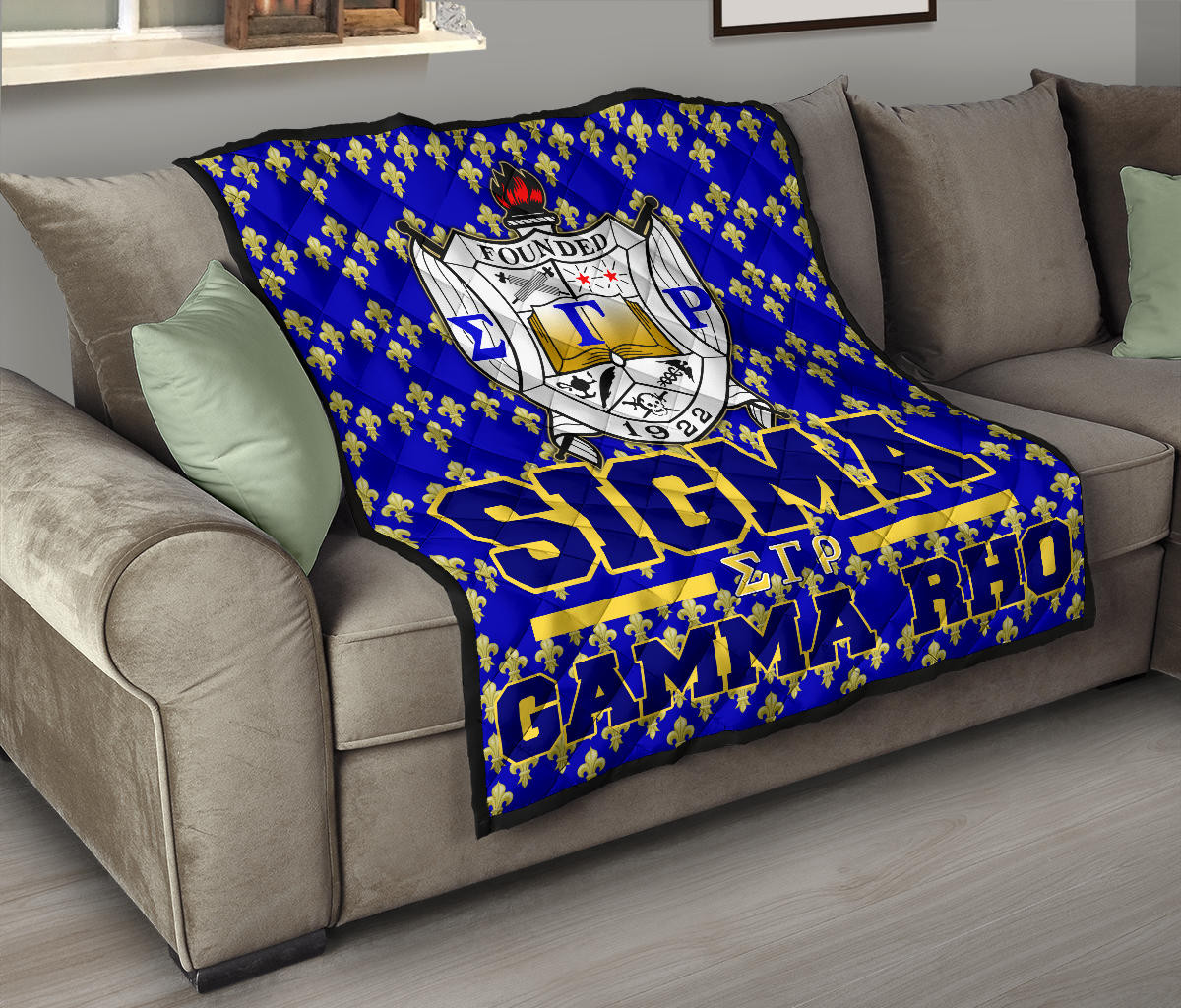 Sigma Gamma Rho Premium Quilt Blanket Sorority Home Decor Custom For Fans AT22082402 - Image 9