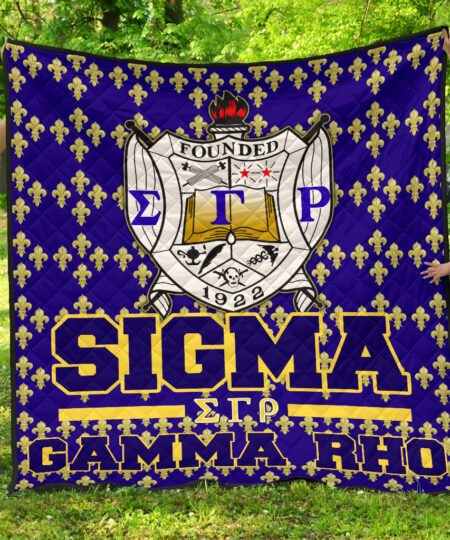 Sigma Gamma Rho Premium Quilt Blanket Sorority Home Decor Custom For Fans AT22082402