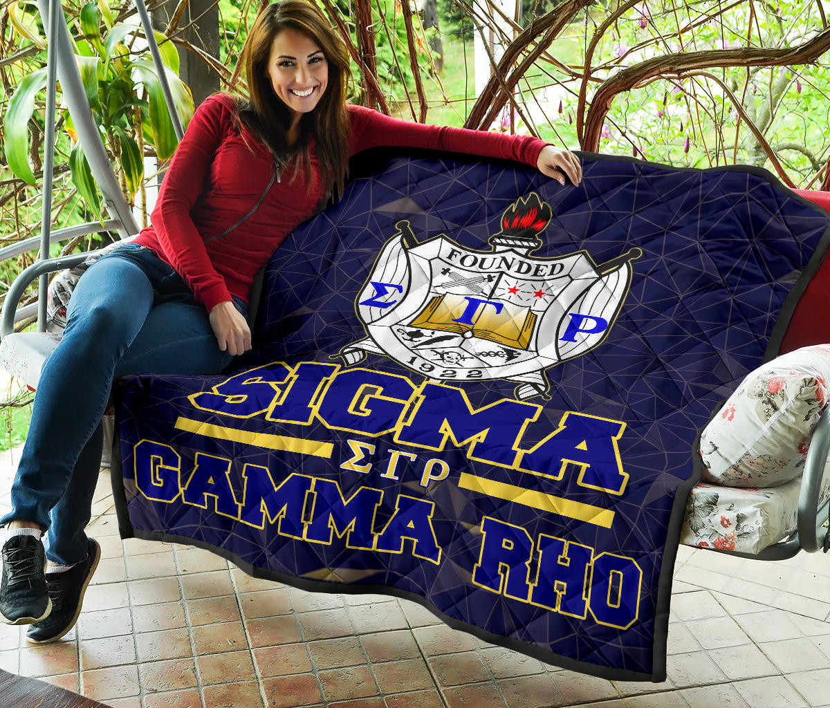 Sigma Gamma Rho Premium Quilt Blanket Sorority Home Decor Custom For Fans AT22082403 - Image 7