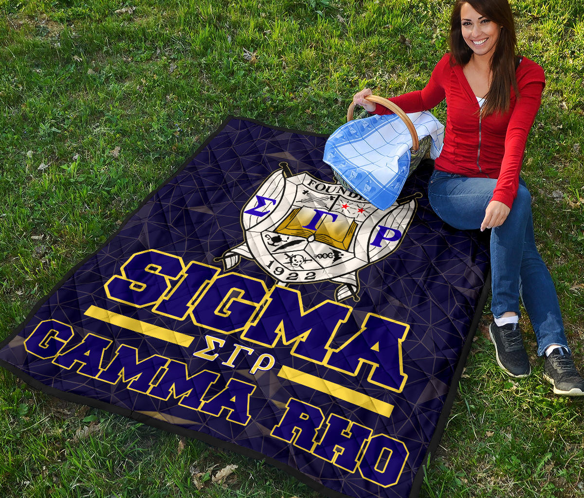 Sigma Gamma Rho Premium Quilt Blanket Sorority Home Decor Custom For Fans AT22082403 - Image 6