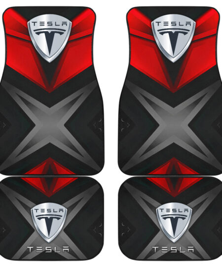 Tesla Symbol Car Floor Mats Automotive Car Accessories Custom For Fans AA22122002