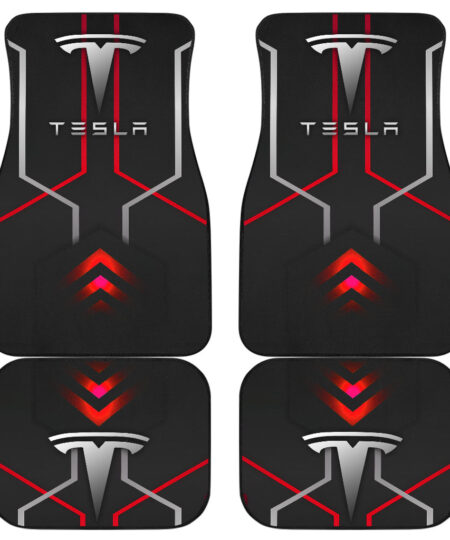Tesla Symbol Car Floor Mats Automotive Car Accessories Custom For Fans AA22122003