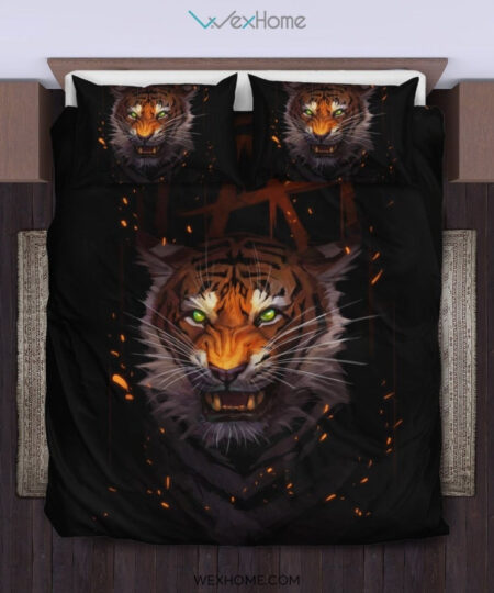 Tiger Bedding Set 3 - duvet cover and pillowcase set - Unique Design Amazing Gift