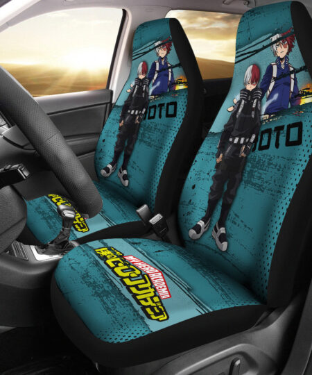 Todoroki Shouto My Hero Academia Car Seat Covers Anime Car Accessories Custom For Fans AA22121502