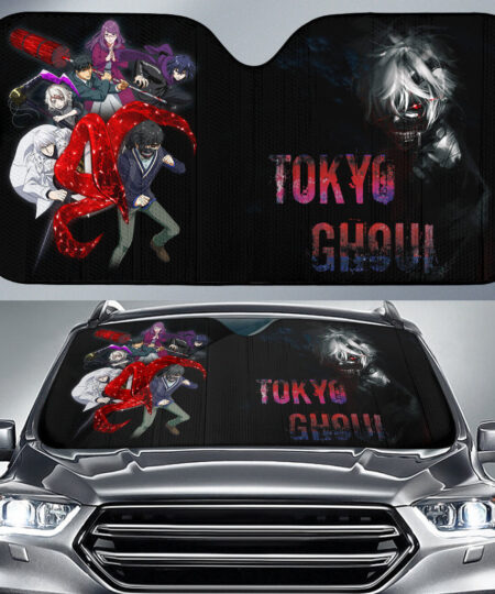Tokyo Ghoul Anime Car Sunshade Ken Main Characters Monster Face Mode Car Sun Shade