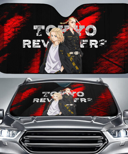Tokyo Revengers Anime Car Sunshade Mikey And Draken No Emotional Face Car Sun Shade