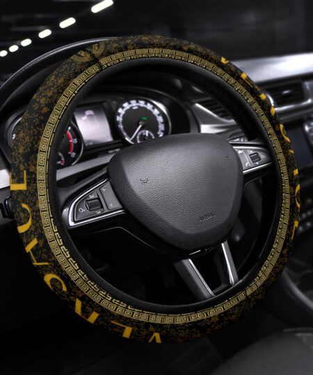 Versace Symbol Steering Wheel Cover Fashion Car Accessories Custom For Fans AA22122802